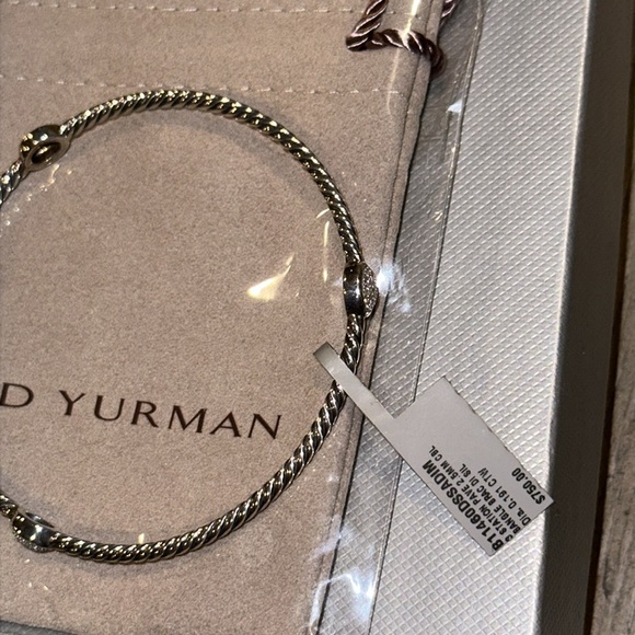 David Yurman Cable Bangle w/ Diamonds - Picture 9 of 15